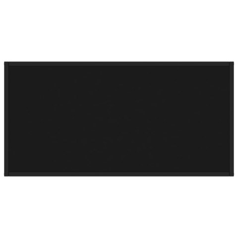 STOLIK C CZARNY CZARNE SZKŁO 100X50X35CM