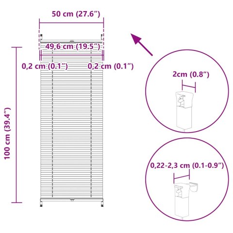 ROLETA PLISOWANA KREMOWA (50X150CM)