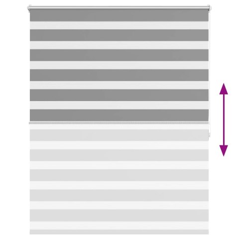 ROLETA ZEBRA 120X 175CM SZARA