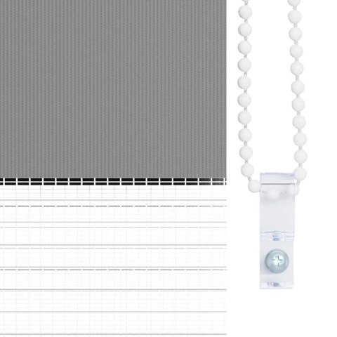 ROLETA ZEBRA 140X 175CM SZARA