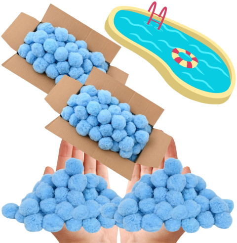 KULKI FILTRACYJNE 1400G DO POMPY BASENOWEJ ZAMIENNIK 50KG PIASKU CZYSTA WODA