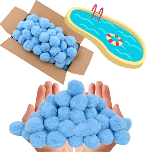 KULKI FILTRACYJNE 700G DO POMPY BASENOWEJ ZAMIENNIK 25KG PIASKU CZYSTA WODA