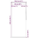 ROLETA PRYSZNICOWA 100X240CM BIAŁA
