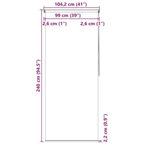 ROLETA PRYSZNICOWA 100X 240CM WZÓR W KOŁA