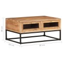 STOLIK KAWOWY 90X60X40CM LITE DREWNO AKACJOWE