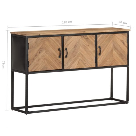 SZAFKA 120X30X75CM DREWNO AKACJOWE