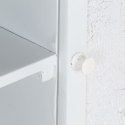 SZAFKA POD TV BIAŁA 115X30X46CM LITE DREWNO MANGO