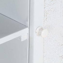 SZAFKA POD TV BIAŁA 115X30X46CM LITE DREWNO MANGO