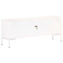 SZAFKA POD TV BIAŁA 115X30X46CM LITE DREWNO MANGO