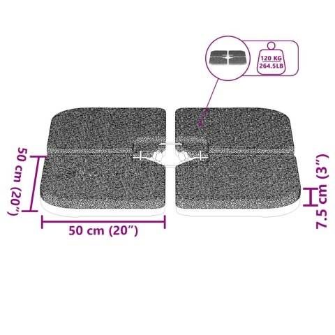 PODSTAWA PO PARASOL OBCIĄŻANA PIASKIEM/WODĄ 60L