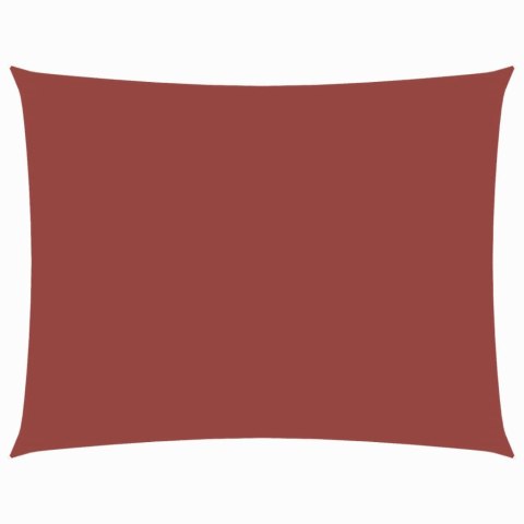 PROSTOKĄTNY ŻAGIEL PRZECIWSŁONECZNY WODOODPORNY OGRODOWY MARKIZA TARAS 5X6M TERAKOTA