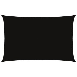 PROSTOKĄTNY ŻAGIEL PRZECIWSŁONECZNY WODOODPORNY OGRODOWY MARKIZA TARAS 5X8M CZARNY