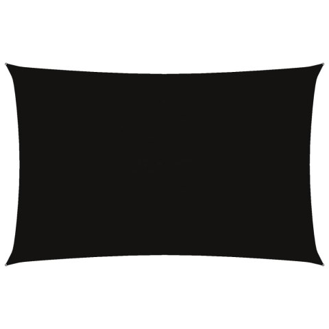 PROSTOKĄTNY ŻAGIEL PRZECIWSŁONECZNY WODOODPORNY OGRODOWY MARKIZA TARAS 5X8M CZARNY
