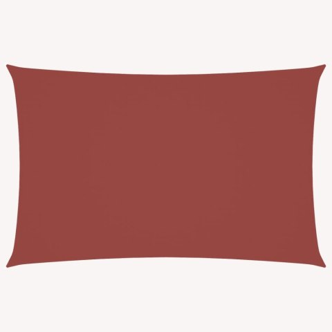 PROSTOKĄTNY ŻAGIEL PRZECIWSŁONECZNY WODOODPORNY OGRODOWY MARKIZA TARAS 5X8M TERAKOTA