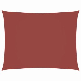 PROSTOKĄTNY ŻAGIEL PRZECIWSŁONECZNY WODOODPORNY OGRODOWY MARKIZA TARAS 2X3,5M TERAKOTA