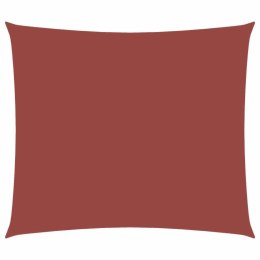 PROSTOKĄTNY ŻAGIEL PRZECIWSŁONECZNY WODOODPORNY OGRODOWY MARKIZA TARAS 2,5X3M TERAKOTA