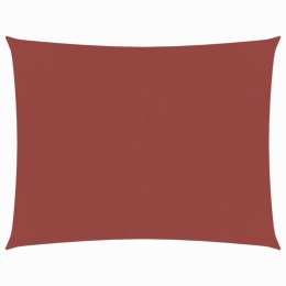 PROSTOKĄTNY ŻAGIEL PRZECIWSŁONECZNY WODOODPORNY OGRODOWY MARKIZA TARAS 2,5X4M TERAKOTA