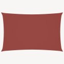 PROSTOKĄTNY ŻAGIEL PRZECIWSŁONECZNY WODOODPORNY OGRODOWY MARKIZA TARAS 2,5X5M TERAKOTA