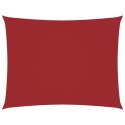 PROSTOKĄTNY ŻAGIEL PRZECIWSŁONECZNY WODOODPORNY OGRODOWY MARKIZA TARAS 3,5X4,5M CZERWONY