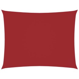 PROSTOKĄTNY ŻAGIEL PRZECIWSŁONECZNY WODOODPORNY OGRODOWY MARKIZA TARAS 3,5X4,5M CZERWONY
