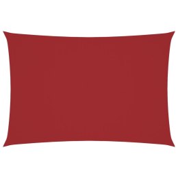 PROSTOKĄTNY ŻAGIEL PRZECIWSŁONECZNY WODOODPORNY OGRODOWY MARKIZA TARAS 3X6M CZERWONY