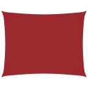 PROSTOKĄTNY ŻAGIEL PRZECIWSŁONECZNY WODOODPORNY OGRODOWY MARKIZA TARAS 4X5M CZERWONY