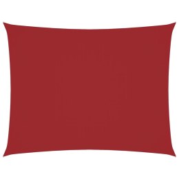 PROSTOKĄTNY ŻAGIEL PRZECIWSŁONECZNY WODOODPORNY OGRODOWY MARKIZA TARAS 4X5M CZERWONY