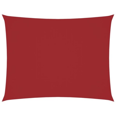 PROSTOKĄTNY ŻAGIEL PRZECIWSŁONECZNY WODOODPORNY OGRODOWY MARKIZA TARAS 4X5M CZERWONY