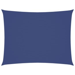 PROSTOKĄTNY ŻAGIEL PRZECIWSŁONECZNY WODOODPORNY OGRODOWY MARKIZA TARAS 4X5M NIEBIESKI