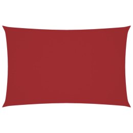 PROSTOKĄTNY ŻAGIEL PRZECIWSŁONECZNY WODOODPORNY OGRODOWY MARKIZA TARAS 4X7M CZERWONY