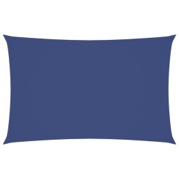 PROSTOKĄTNY ŻAGIEL PRZECIWSŁONECZNY WODOODPORNY OGRODOWY MARKIZA TARAS 4X7M NIEBIESKI