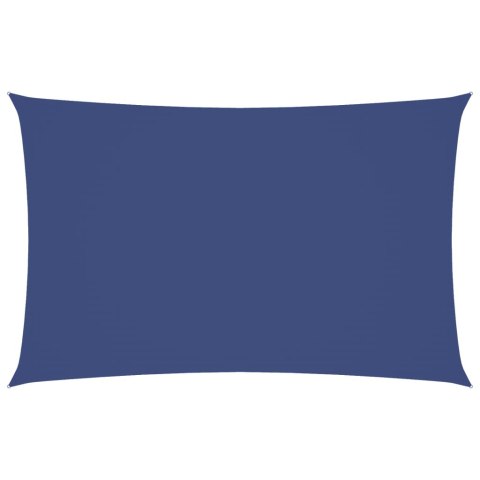 PROSTOKĄTNY ŻAGIEL PRZECIWSŁONECZNY WODOODPORNY OGRODOWY MARKIZA TARAS 4X7M NIEBIESKI