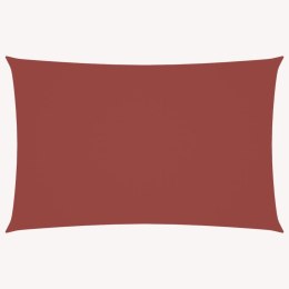PROSTOKĄTNY ŻAGIEL PRZECIWSŁONECZNY WODOODPORNY OGRODOWY MARKIZA TARAS 4X7M TERAKOTA