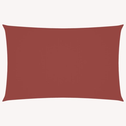 PROSTOKĄTNY ŻAGIEL PRZECIWSŁONECZNY WODOODPORNY OGRODOWY MARKIZA TARAS 4X7M TERAKOTA