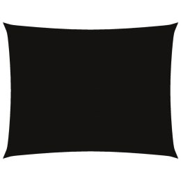 PROSTOKĄTNY ŻAGIEL PRZECIWSŁONECZNY WODOODPORNY OGRODOWY MARKIZA TARAS 5X7M CZARNY
