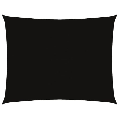 PROSTOKĄTNY ŻAGIEL PRZECIWSŁONECZNY WODOODPORNY OGRODOWY MARKIZA TARAS 5X7M CZARNY