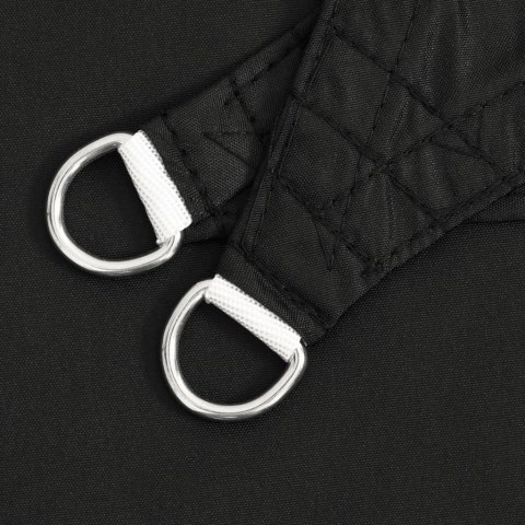 PROSTOKĄTNY ŻAGIEL PRZECIWSŁONECZNY WODOODPORNY OGRODOWY MARKIZA TARAS 5X7M CZARNY