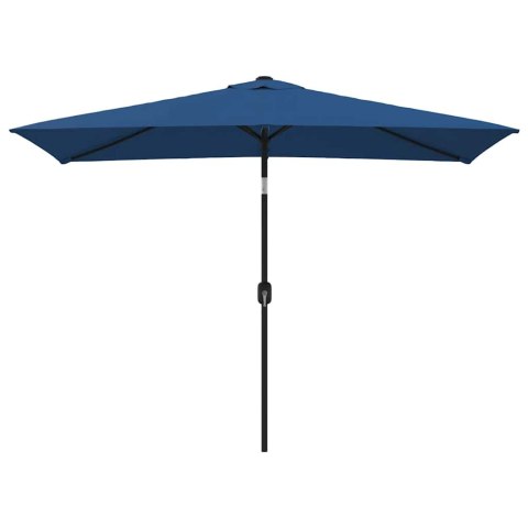 PARASOL OGRODOWY NA METALOWYM SŁUPKU 300X200CM LAZUROWY