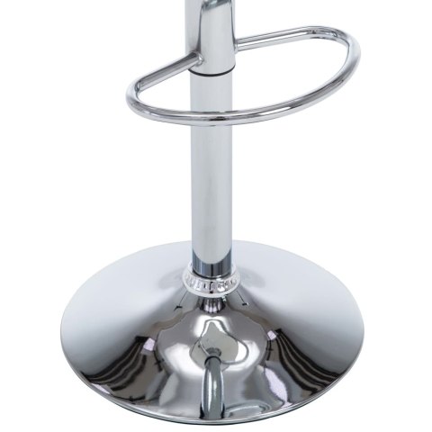 KRZESŁA BAROWE 2 SZT BIAŁE SZTUCZNA SKÓRA