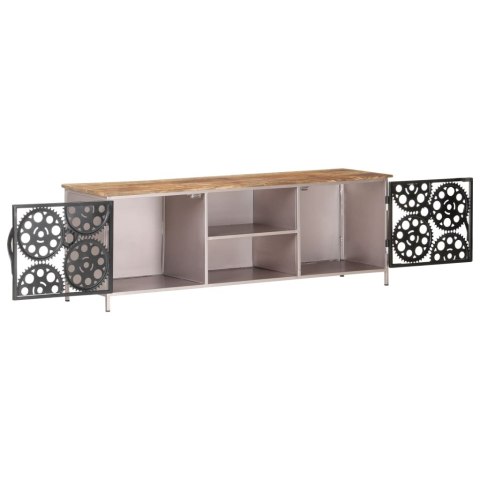 SZAFKA POD TV 120X30X40CM SUROWE DREWNO MANGO