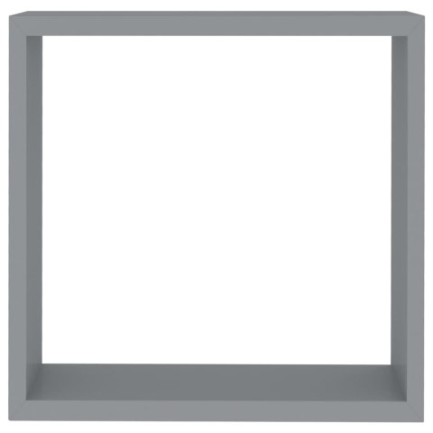 PÓŁKI ŚCIENNE KOSTKI 3SZT SZARE