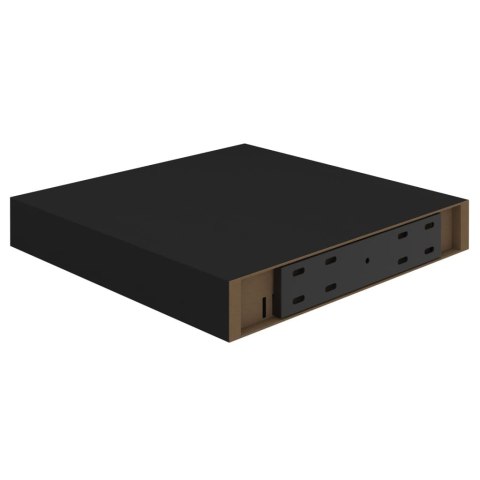 WISZĄCA PÓŁKA ŚCIENNA CZARNA 23X235X38CM