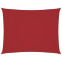 PROSTOKĄTNY ŻAGIEL PRZECIWSŁONECZNY WODOODPORNY OGRODOWY MARKIZA TARAS 2,5X3,5M CZERWONY