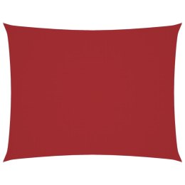 PROSTOKĄTNY ŻAGIEL PRZECIWSŁONECZNY WODOODPORNY OGRODOWY MARKIZA TARAS 2,5X3,5M CZERWONY
