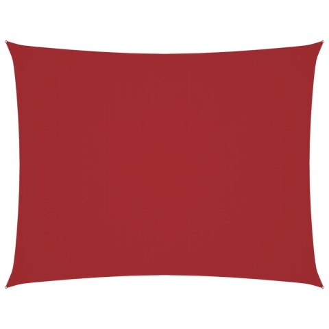 PROSTOKĄTNY ŻAGIEL PRZECIWSŁONECZNY WODOODPORNY OGRODOWY MARKIZA TARAS 2,5X3,5M CZERWONY