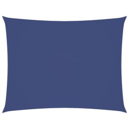 PROSTOKĄTNY ŻAGIEL PRZECIWSŁONECZNY WODOODPORNY OGRODOWY MARKIZA TARAS 2,5X4M NIEBIESKI