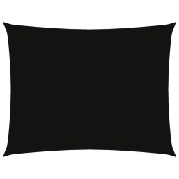 PROSTOKĄTNY ŻAGIEL PRZECIWSŁONECZNY WODOODPORNY OGRODOWY MARKIZA TARAS 6X8M CZARNY