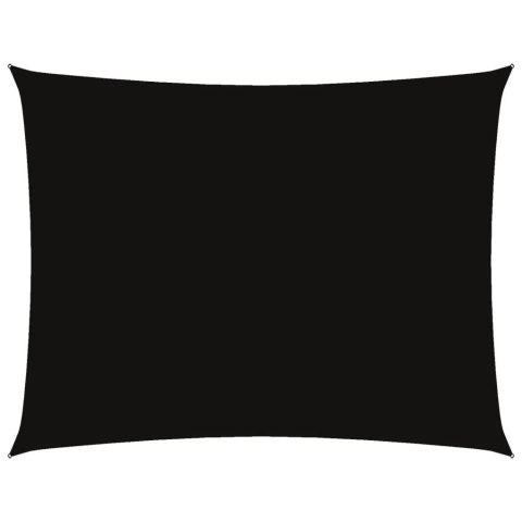 PROSTOKĄTNY ŻAGIEL PRZECIWSŁONECZNY WODOODPORNY OGRODOWY MARKIZA TARAS 6X8M CZARNY