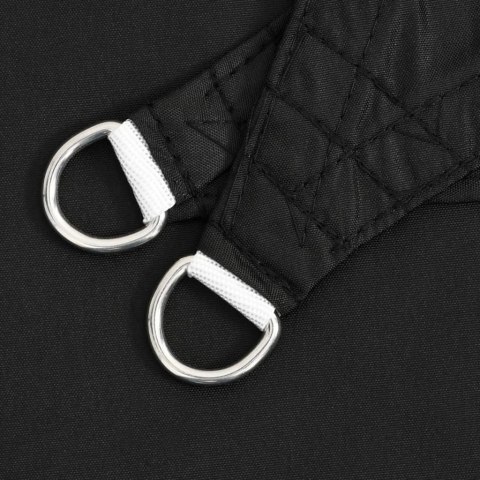 PROSTOKĄTNY ŻAGIEL PRZECIWSŁONECZNY WODOODPORNY OGRODOWY MARKIZA TARAS 6X8M CZARNY