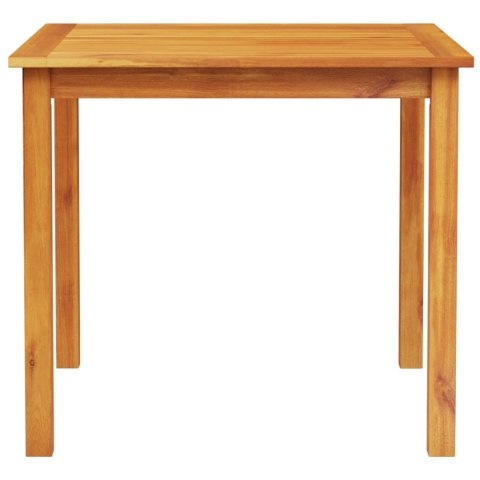 5-CZĘŚCIOWY ZESTAW JADALNIANY DO OGRODU Z LITEGO DREWNA AKACJOWEGO